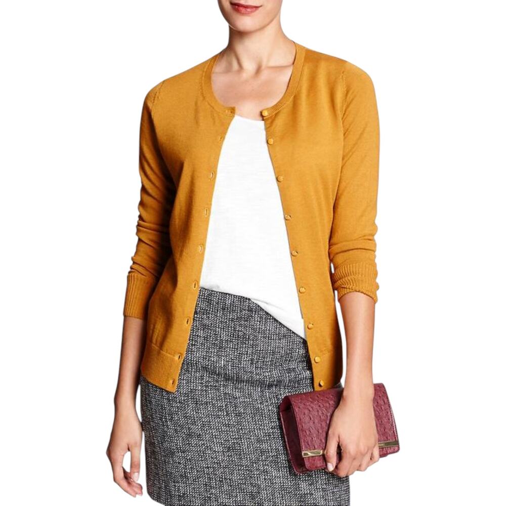 GAP Cardigan Sweater Women's XXL Crewneck Twee Academia Preppy Minimalist